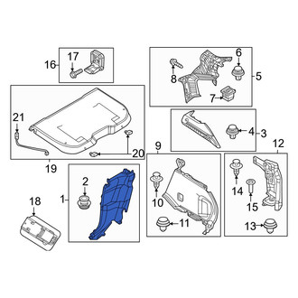 Mazda OE - Rear Left Body C-Pillar Trim Panel