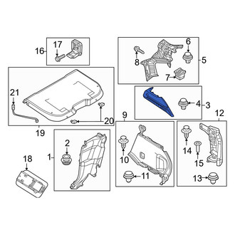 Mazda OE - Rear Left Interior Quarter Panel Trim Panel