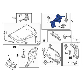 Mazda OE - Rear Left Upper Interior Quarter Panel Trim Panel