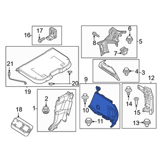 Mazda OE - Rear Left Interior Quarter Panel Trim Panel