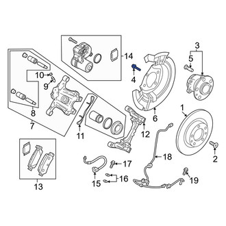 Mazda OE - Axle Hub Mounting Bolt