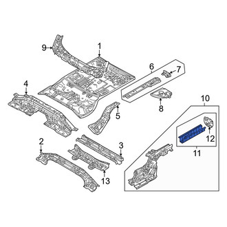 Mazda OE - Rear Left Frame Side Member Assembly