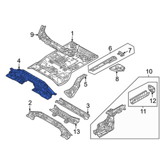 Mazda OE - Rear Upper Floor Pan Crossmember