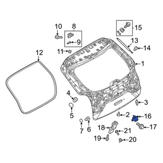 Mazda OE - Rear Liftgate Latch Release Switch