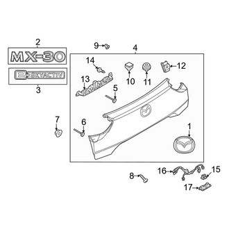 Mazda OE - Lift Gate - Exterior Trim