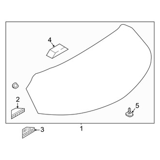 Mazda OE - Lift Gate - Glass