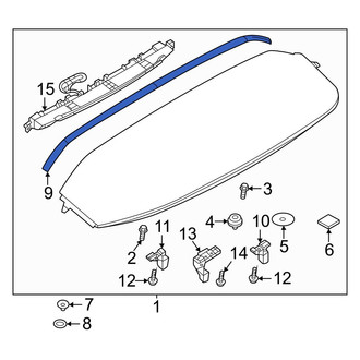 Mazda OE - Rear Spoiler Seal