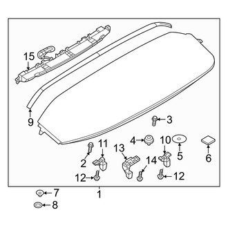 Mazda OE - Lift Gate - Rear Spoiler