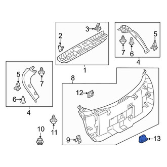 Mazda OE - Rear Inner Liftgate Pull Handle