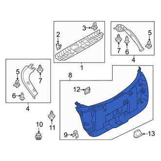Mazda OE - Rear Lower Liftgate Trim
