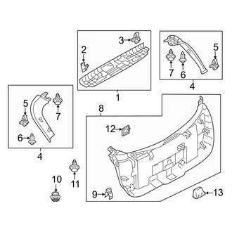 Mazda OE - Lift Gate - Interior Trim