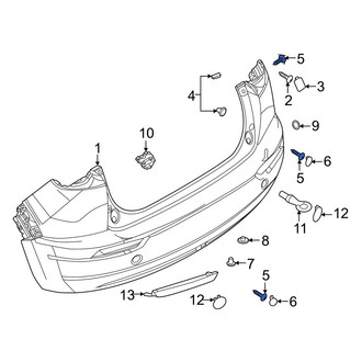Mazda OE - Inner Bumper Cover Screw