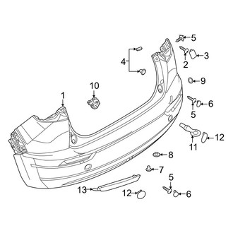 Mazda OE - Rear Bumper - Bumper & Components (Cover and Trim)
