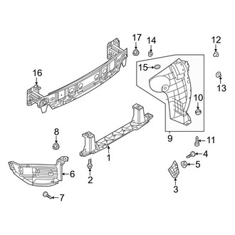 Mazda OE - Rear Bumper - Bumper & Components (Impact Bar and Brackets)