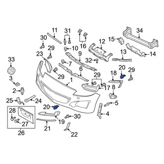 Mazda OE - Grille Molding Clip
