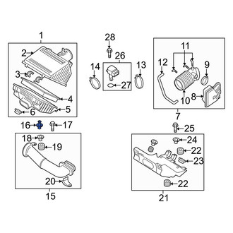 Mazda OE - Cowl Water Deflector Clip