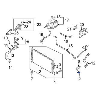 Mazda OE - Upper Radiator Insulator