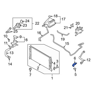 Mazda OE - Radiator Mount Bracket