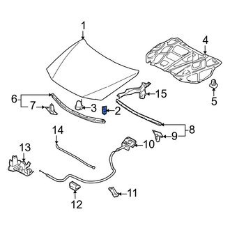 Mazda OE - Front Hood Stop Buffer
