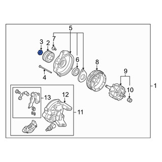 Mazda OE - Alternator Pulley Nut