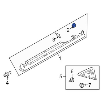 Mazda OE - Front Rocker Panel Molding Clip