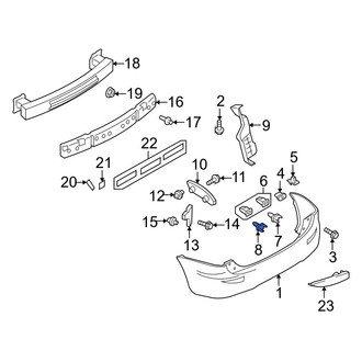 Mazda OE - Inner Bumper Cover Retainer