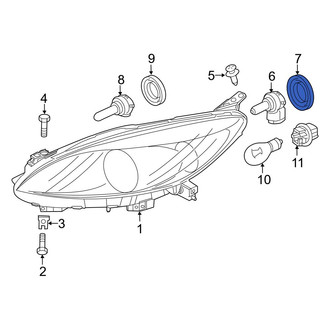 Mazda OE - Headlight Bulb Cap