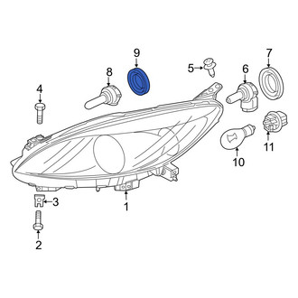 Mazda OE - Headlight Bulb Cap