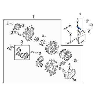 Mazda OE - Alternator Air Duct Bracket