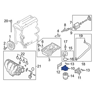 Mazda OE - Engine Oil Filter Adapter