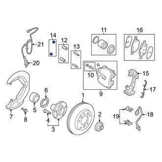 Mazda OE - Disc Brake Caliper Pin Boot