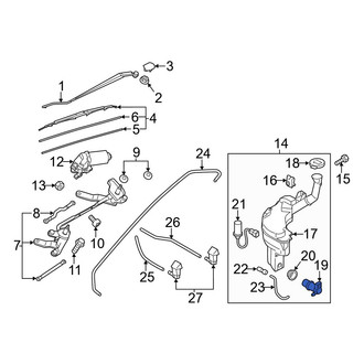 Mazda OE - Windshield Washer Pump