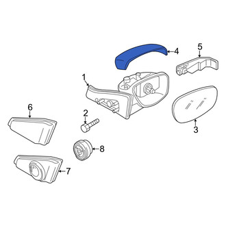 Mazda OE - Front Left Door Mirror Cover