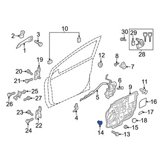 Mazda OE - Door Interior Trim Panel Grommet
