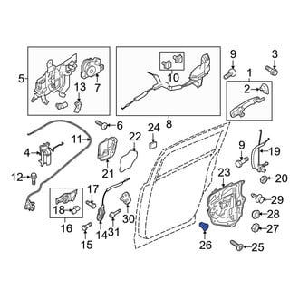 Mazda OE - Door Interior Trim Panel Grommet