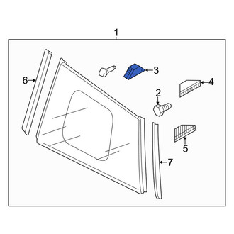Mazda OE - Back Glass Spacer