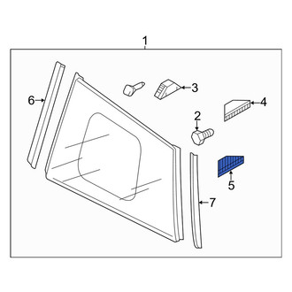 Mazda OE - Back Glass Clip