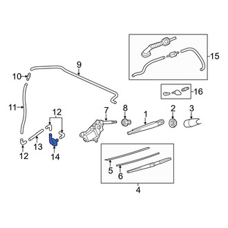 Mazda OE - Rear Liftgate Washer Hose Adapter