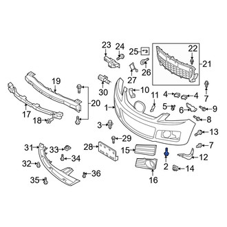 Mazda OE - Side Marker Light Screw