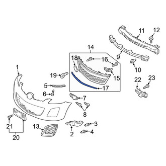 Mazda OE - Front Inner Grille Molding