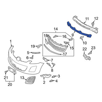 Mazda OE - Front Bumper Impact Absorber