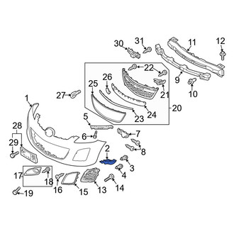 Mazda OE - Front Right Stone Deflector