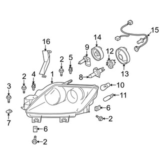 Mazda OE - Front Lamps - Combination Lamps (Halogen)