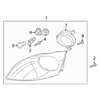 Mazda OE - Front Lamps - Park & Signal Lamps