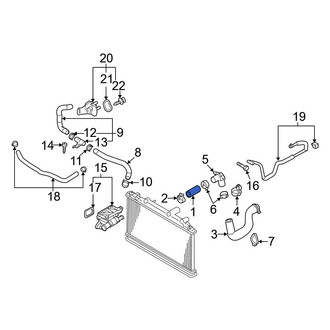 Mazda OE - Upper Radiator Coolant Hose