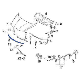 Mazda OE - Front Hood Seal