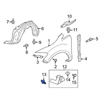 Mazda OE - Front Rocker Panel Molding Clip