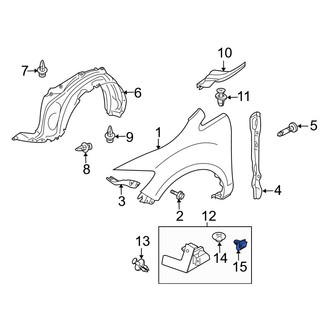 Mazda OE - Front Rocker Panel Molding Clip