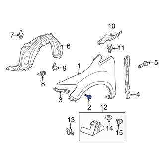 Mazda OE - Fender Support Bolt