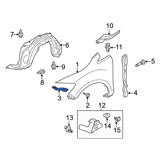 Mazda OE - Right Fender Bracket